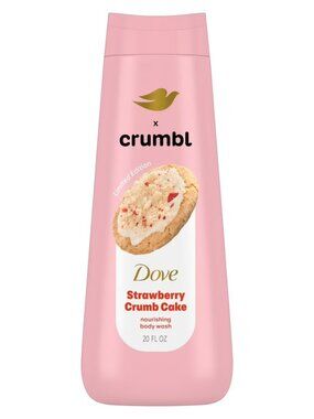 Dove Crumbl Limited Edition Strawberry Crumb Cake Body Wash 20oz